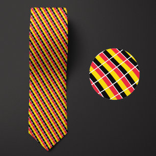 Flag of Belgium Pattern Tie