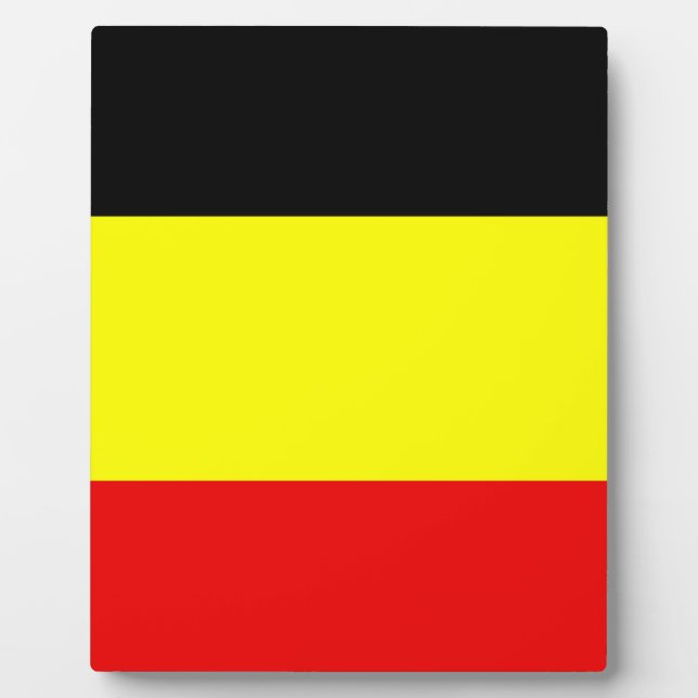 Flag of Belgium Plaque (Front)