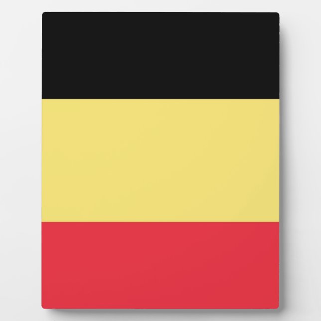 Flag of Belgium Plaque (Front)