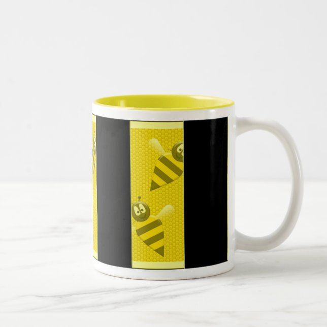 Flag Of Belgium Striped Bees Mug (Right)