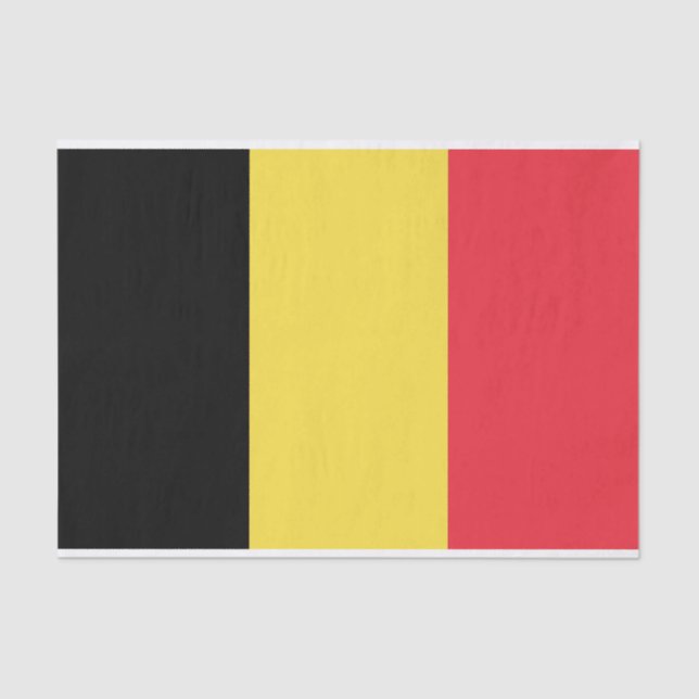 Flag of Belgium Tissue Paper (Front)