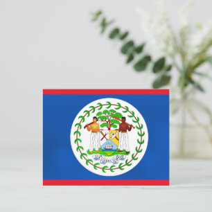 Flag of Belise Postcard