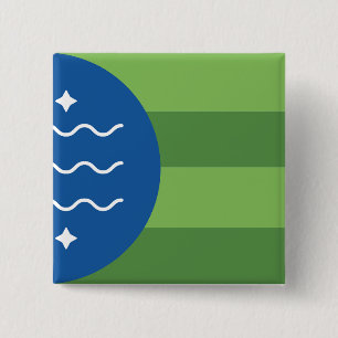 Flag of Bellingham, Washington 15 Cm Square Badge
