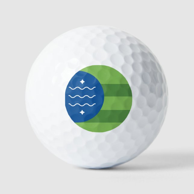 Flag of Bellingham, Washington Golf Balls (Front)