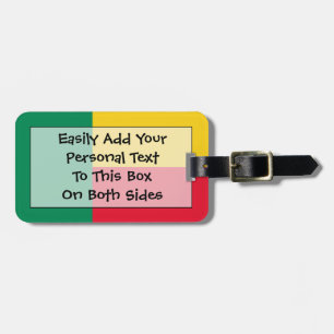 Flag of Benin Easy ID Personal Luggage Tag