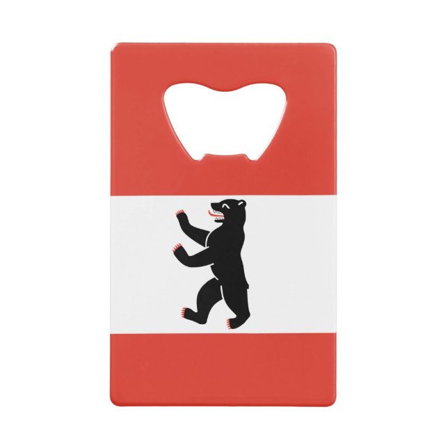 Flag of Berlin Credit Card Bottle Opener (Front)