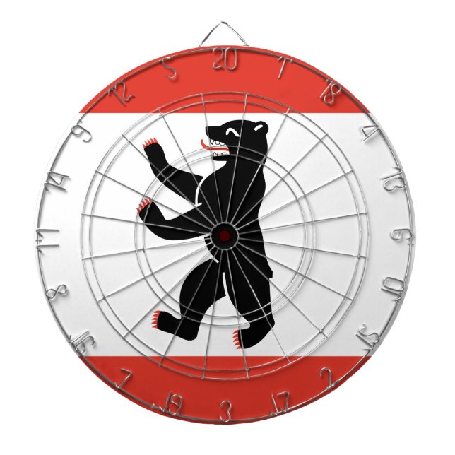 Flag of Berlin Dart Board (Front)