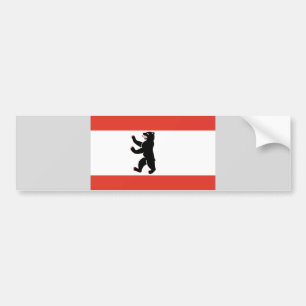 Flag of Berlin (German City) Bumper Sticker