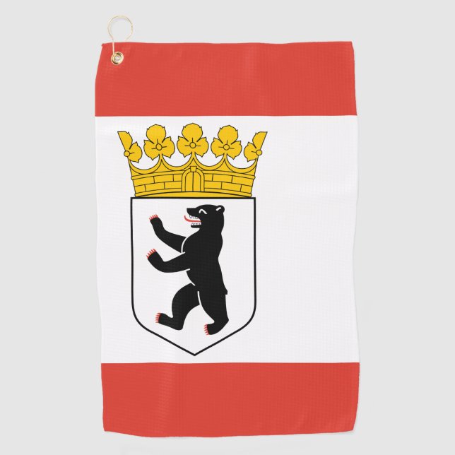 Flag of Berlin Golf Towel (Front)