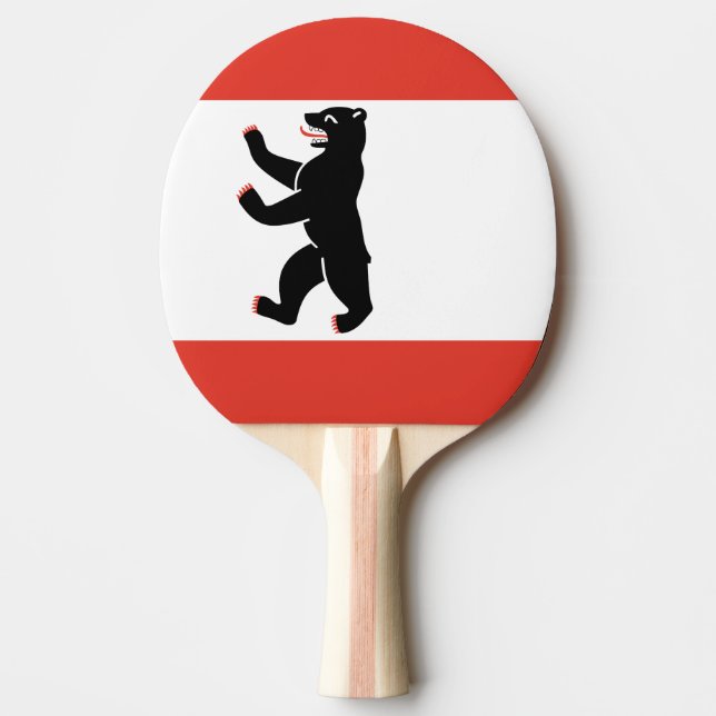 Flag of Berlin Ping Pong Paddle (Front)