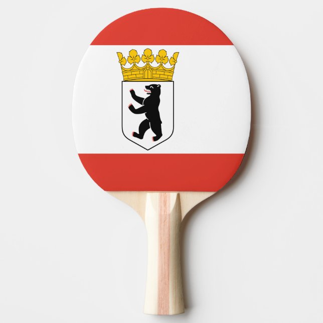 Flag of Berlin Ping Pong Paddle (Front)