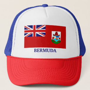 Flag of Bermuda, labelled Trucker Hat