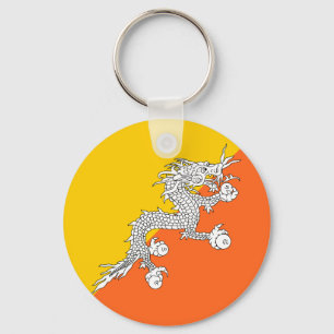 Flag of Bhutan Key Ring