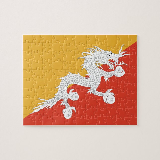 Flag of Bhutan Photo Puzzle (Horizontal)
