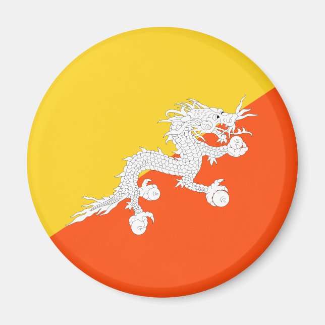 Flag of Bhutan (Thunder Dragon) Magnet (Front)