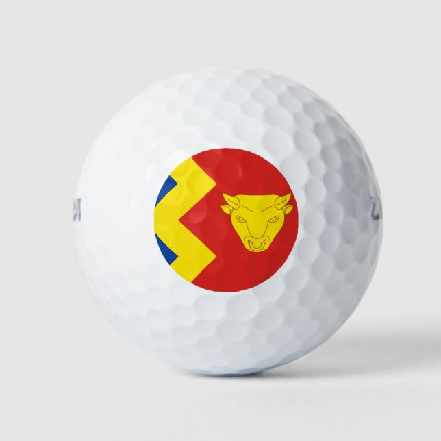 Flag of Birmingham, UK  Golf Balls (Front)