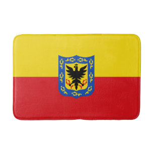 Flag of Bogota, Colombia Bath Mat