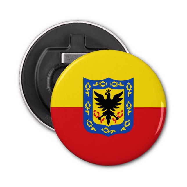 Flag of Bogota, Colombia Bottle Opener (Front)