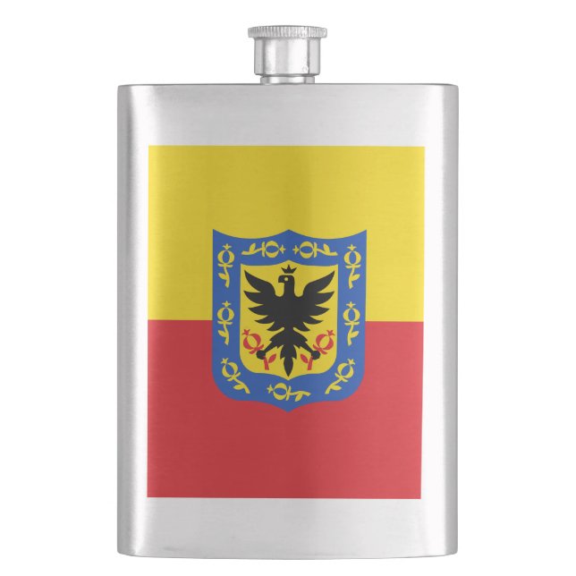 Flag of Bogota, Colombia Flask (Front)