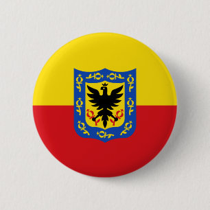 Flag of Bogota, Colombia Pinback Button