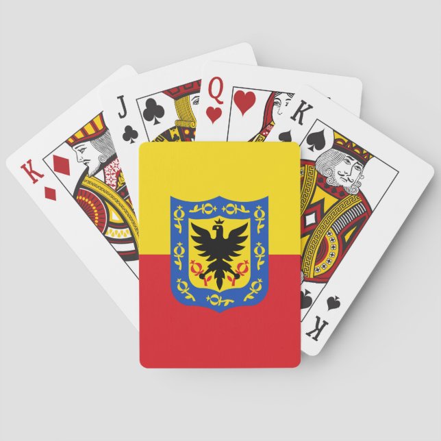 Flag of Bogota, Colombia Playing Cards (Back)