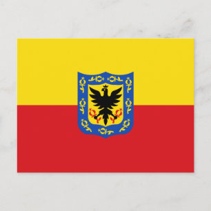 Flag of Bogota, Colombia Postcard