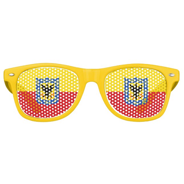 Flag of Bogota, Colombia Retro Sunglasses (Front)