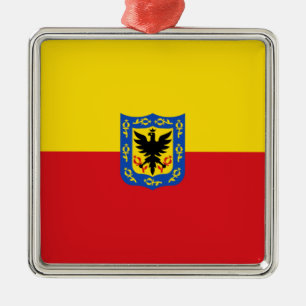 Flag of Bogotá (Colombian Capital City) Metal Ornament