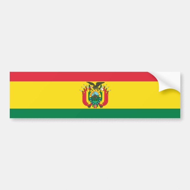 Flag of Bolivia Bumper Sticker (Front)