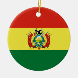 Flag of Bolivia Ceramic Ornament