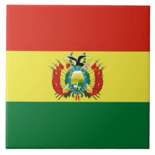 Flag of Bolivia Ceramic Tile