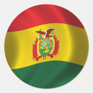 Flag of Bolivia Classic Round Sticker