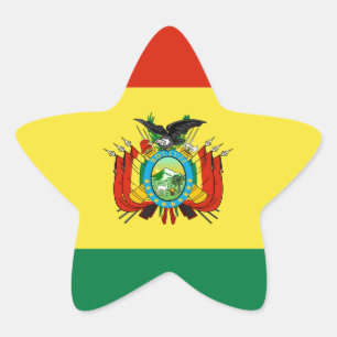 Flag of Bolivia Star Sticker