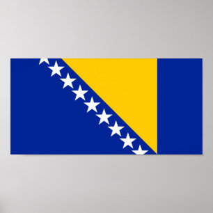 Flag of Bosnia and Herzegovina Poster