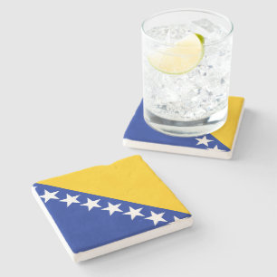 Flag of Bosnia and Herzegovina Stone Coaster