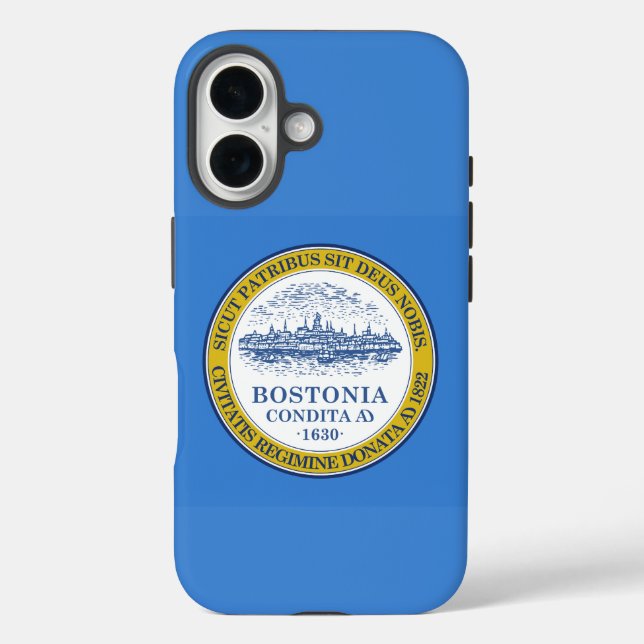 Flag of Boston, Massachusetts Case-Mate iPhone Case (Back)