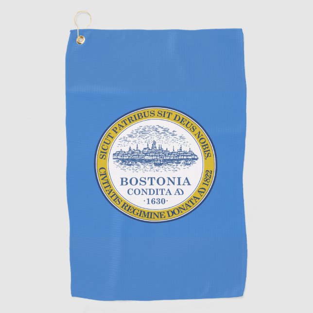 Flag of Boston, Massachusetts  Golf Towel (Front)