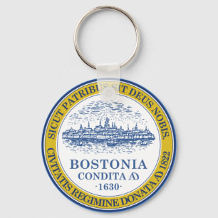 Flag of Boston, Massachusetts Key Ring