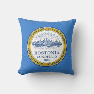 Flag of Boston, Massachusetts Throw Pillow