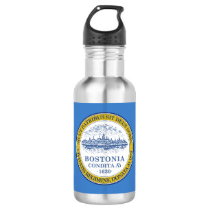 Flag of Boston, Massachusetts Water Bottle