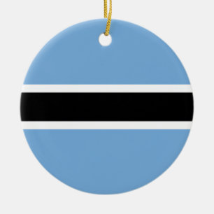 Flag of Botswana Ceramic Ornament