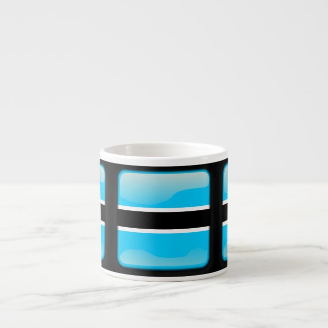 Flag of Botswana Espresso Cup (Front)