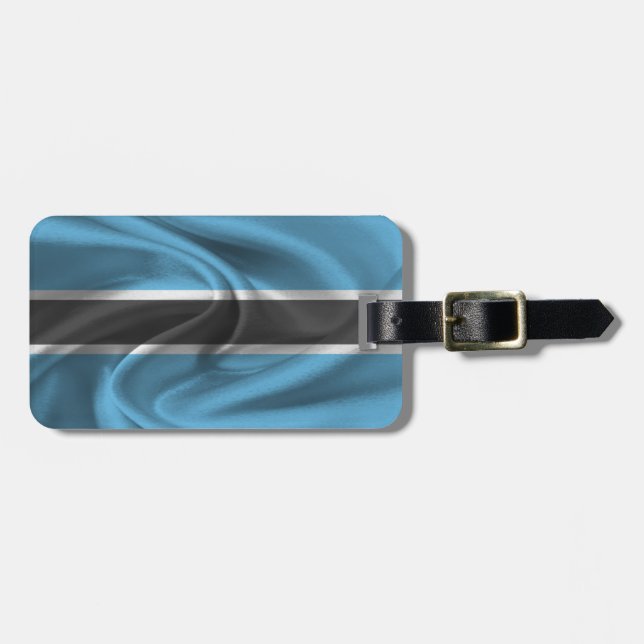 Flag Of Botswana Luggage Tag (Front Horizontal)