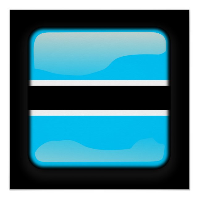 Flag of Botswana Poster (Front)