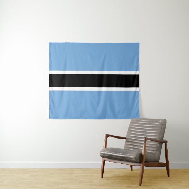 Flag of Botswana Tapestry (In Situ (Horizontal))