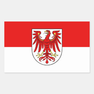 Flag of Brandenburg Rectangular Sticker