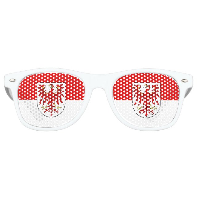 Flag of Brandenburg Retro Sunglasses (Front)