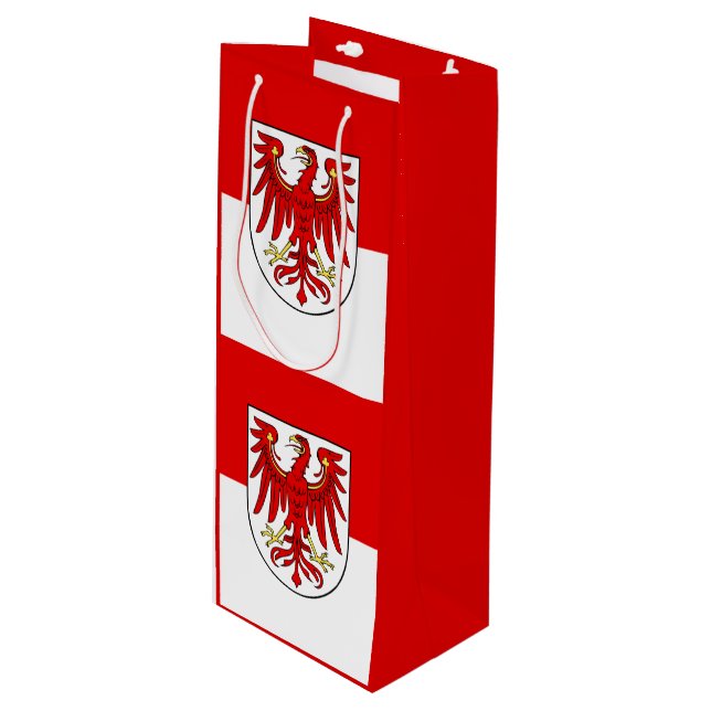 Flag of Brandenburg Wine Gift Bag (Front Angled)