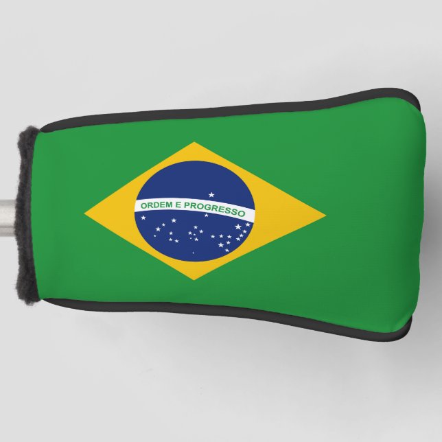 Flag of Brazil Bandeira do Brasil Golf Head Cover (Front)