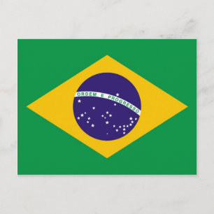 Flag of Brazil Bandeira do Brasil Postcard